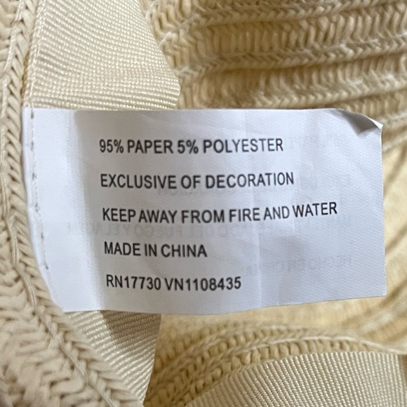 Target Straw Sun Hat with “Fun in the Sun” Embroidery – Women’s Wide Brim - Picture 3 of 14